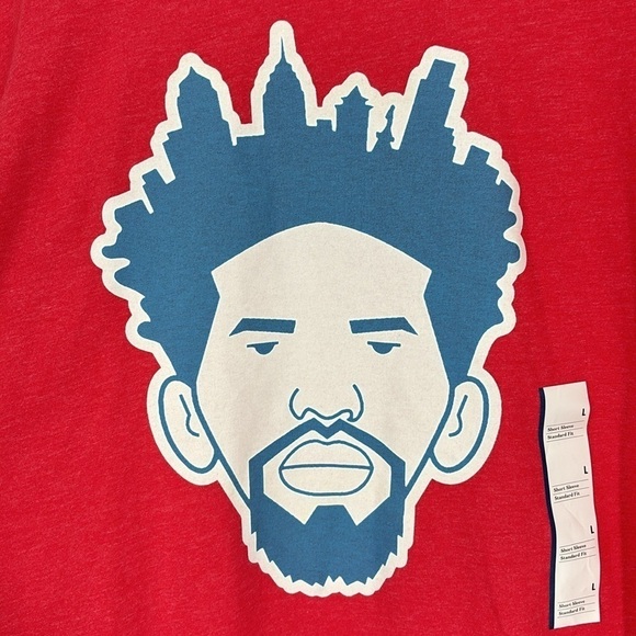 Bella Canvas Joel Imbiid Philadelphia 76ers Tee Men’s Size Large New With Tags! - Picture 2 of 6
